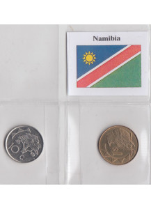 NAMIBIA set composto da 2 monete anni misti Spl+